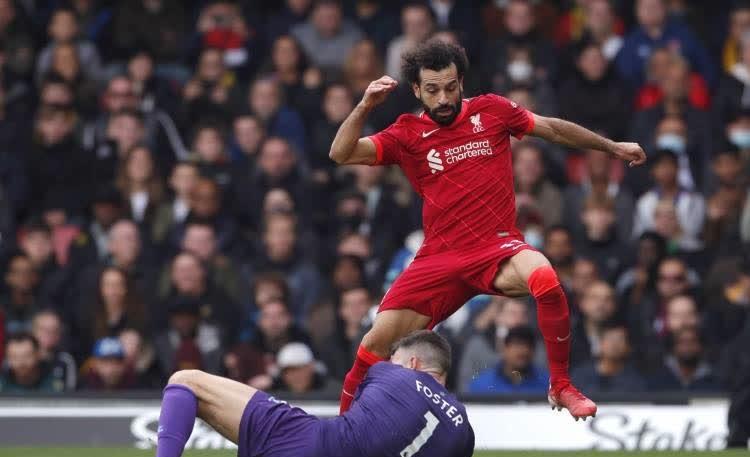 萨拉赫连续四个赛季进球20+ 加冕利物浦英超第一人